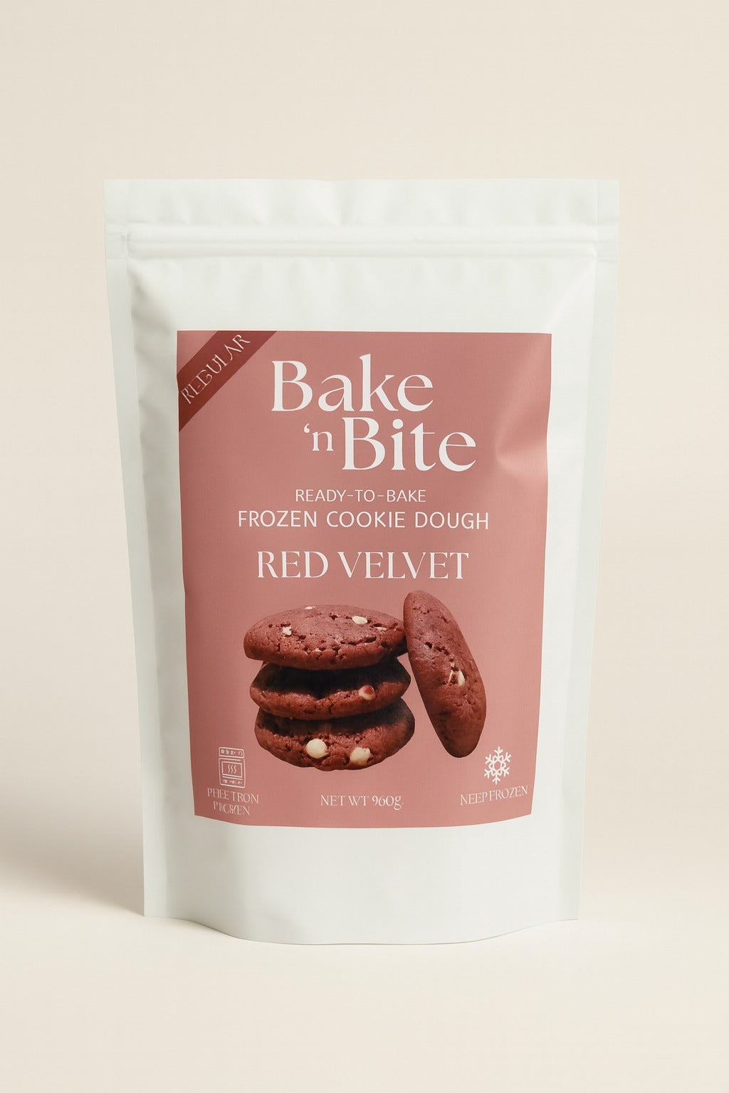 Red Velvet Cookie Dough Balls
